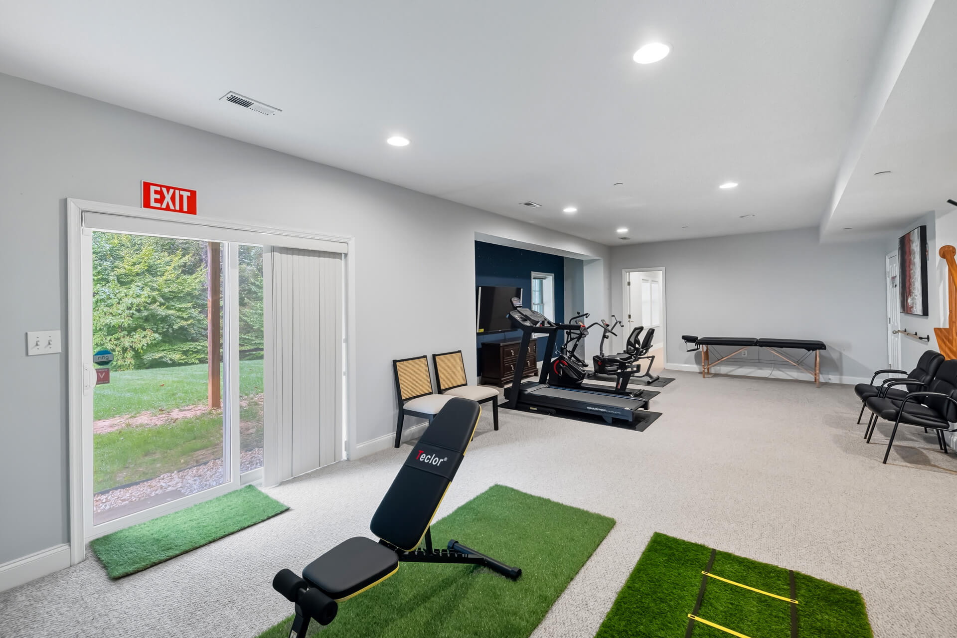Our professional therapy and gym area